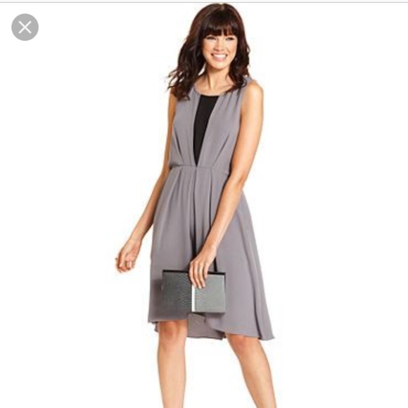 RACHEL Rachel Roy Dress Grey Open Back Size 0 - Picture 1 of 6
